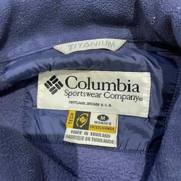 COLUMBIA titanium fleece  zip up jacket - Picture 4 of 6